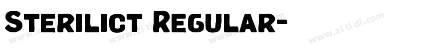 Sterilict Regular字体转换 Sterilict Regular字体转换